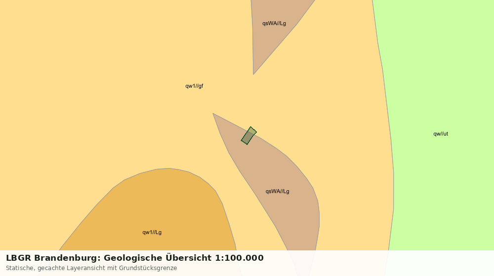 Statische Kartenansicht: LBGR Brandenburg: Geologische Übersicht 1:100.000