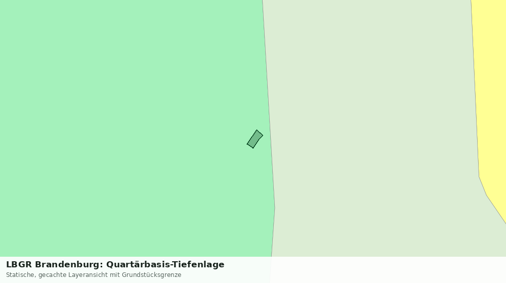 Statische Kartenansicht: LBGR Brandenburg: Quartärbasis-Tiefenlage