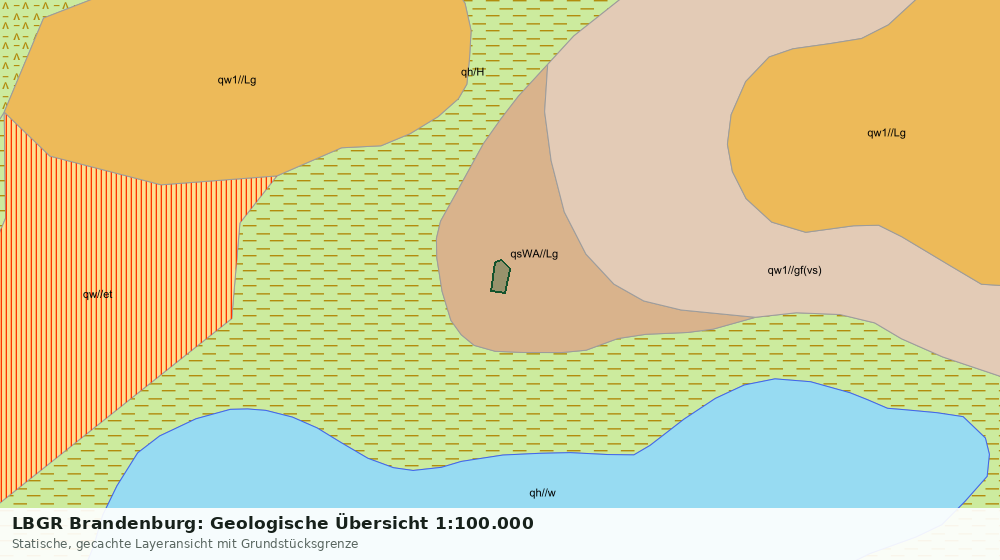 Statische Kartenansicht: LBGR Brandenburg: Geologische Übersicht 1:100.000