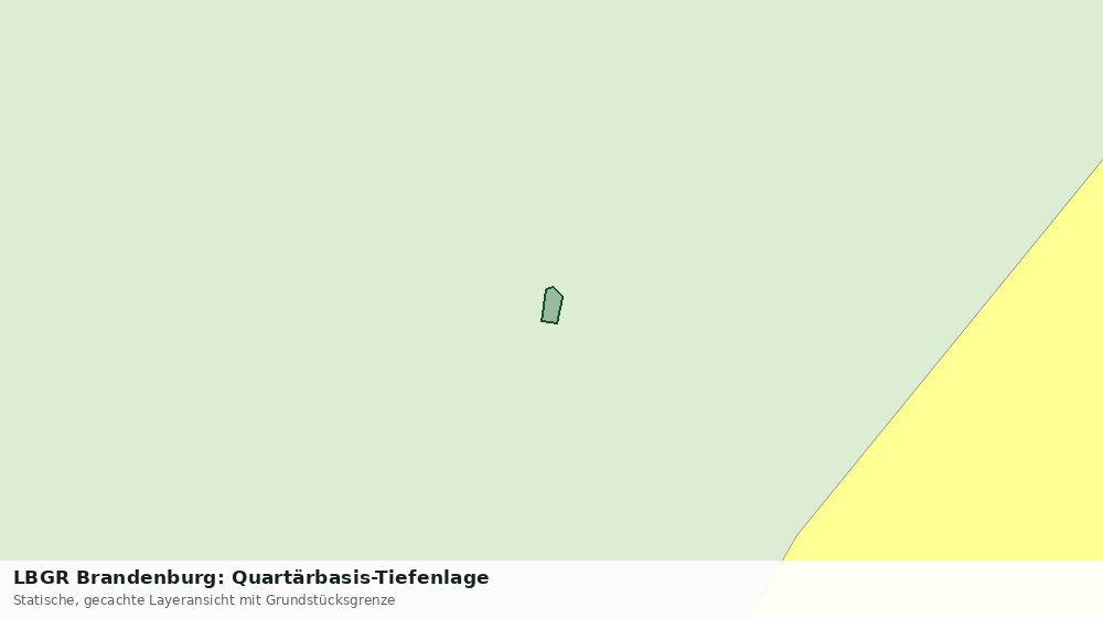 Statische Kartenansicht: LBGR Brandenburg: Quartärbasis-Tiefenlage