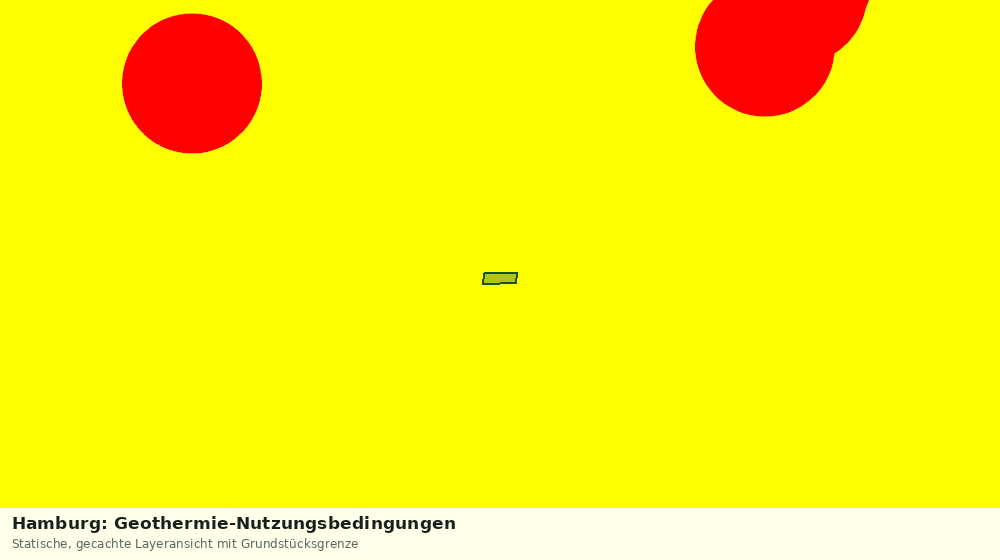 Statische Kartenansicht: Hamburg: Geothermie-Nutzungsbedingungen