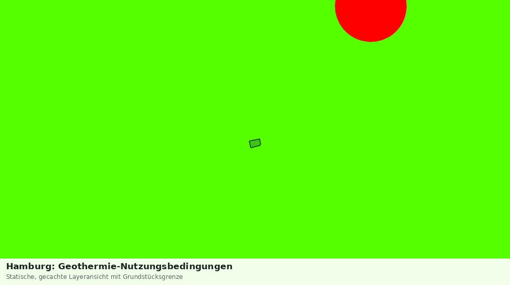 Statische Kartenansicht: Hamburg: Geothermie-Nutzungsbedingungen