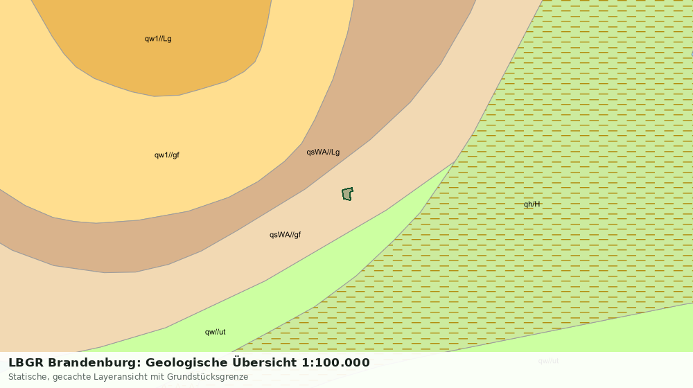 Statische Kartenansicht: LBGR Brandenburg: Geologische Übersicht 1:100.000