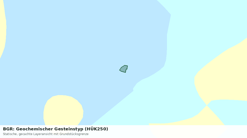 Statische Kartenansicht: BGR: Geochemischer Gesteinstyp (HÜK250)