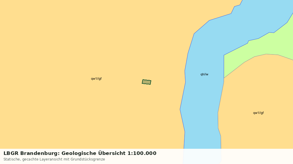 Statische Kartenansicht: LBGR Brandenburg: Geologische Übersicht 1:100.000