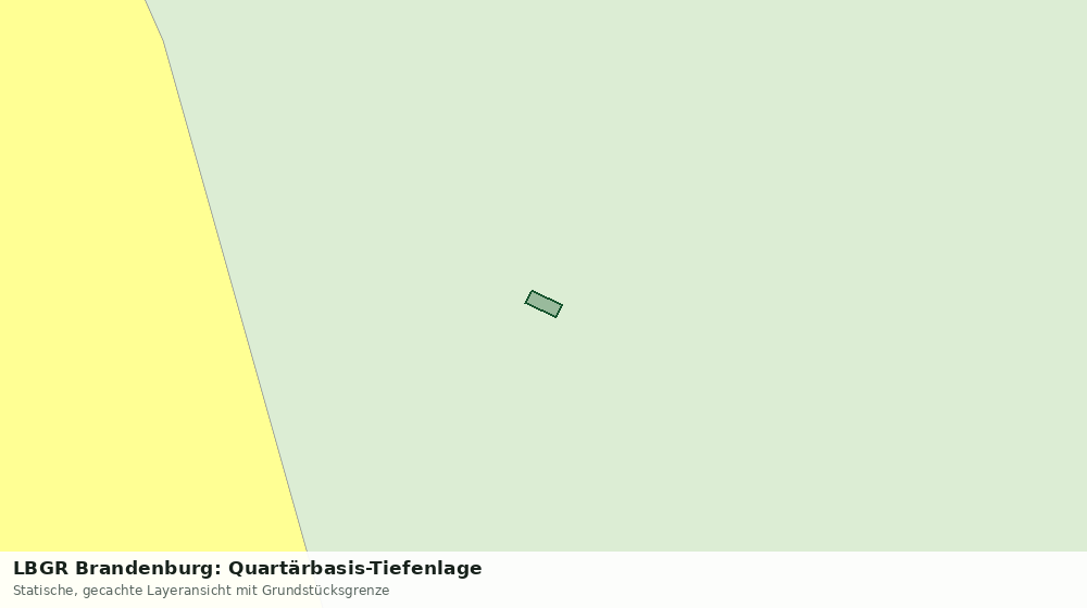 Statische Kartenansicht: LBGR Brandenburg: Quartärbasis-Tiefenlage