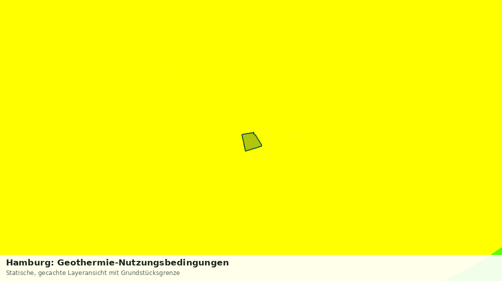 Statische Kartenansicht: Hamburg: Geothermie-Nutzungsbedingungen