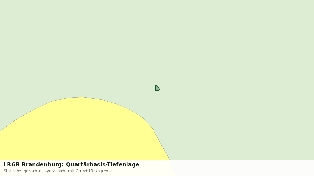 Statische Kartenansicht: LBGR Brandenburg: Quartärbasis-Tiefenlage