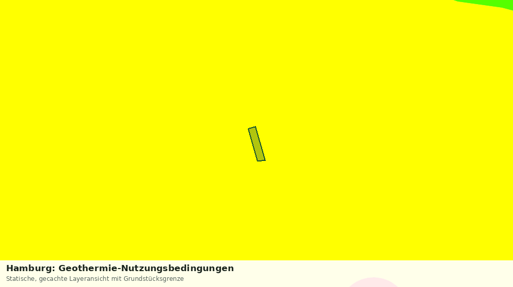 Statische Kartenansicht: Hamburg: Geothermie-Nutzungsbedingungen