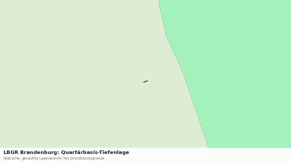 Statische Kartenansicht: LBGR Brandenburg: Quartärbasis-Tiefenlage