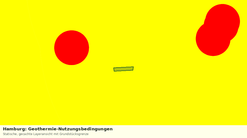 Statische Kartenansicht: Hamburg: Geothermie-Nutzungsbedingungen