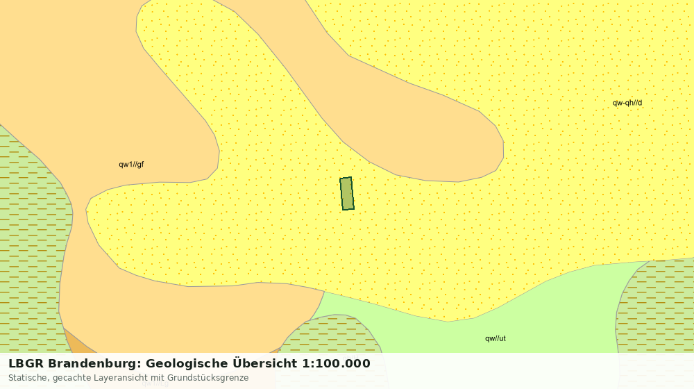 Statische Kartenansicht: LBGR Brandenburg: Geologische Übersicht 1:100.000