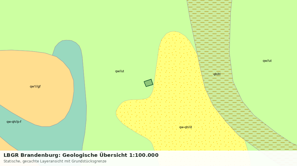 Statische Kartenansicht: LBGR Brandenburg: Geologische Übersicht 1:100.000