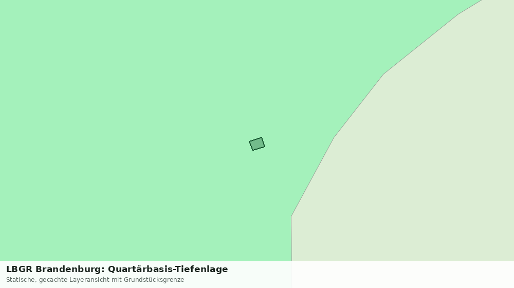 Statische Kartenansicht: LBGR Brandenburg: Quartärbasis-Tiefenlage