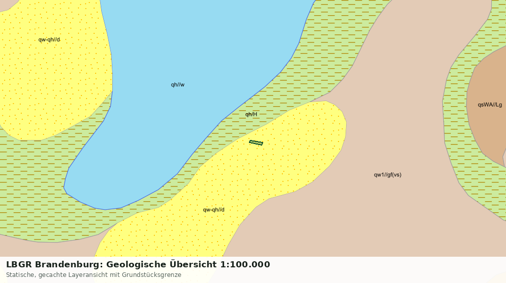 Statische Kartenansicht: LBGR Brandenburg: Geologische Übersicht 1:100.000