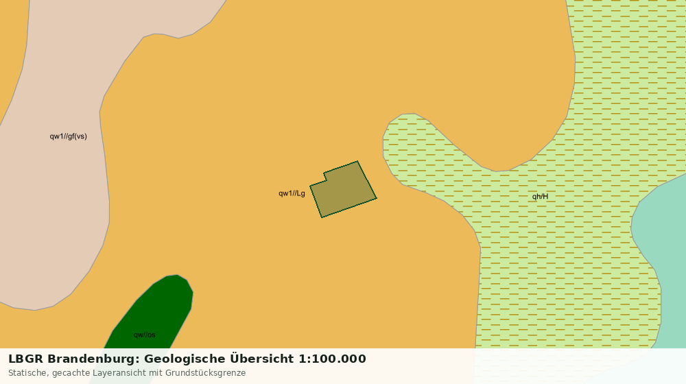 Statische Kartenansicht: LBGR Brandenburg: Geologische Übersicht 1:100.000