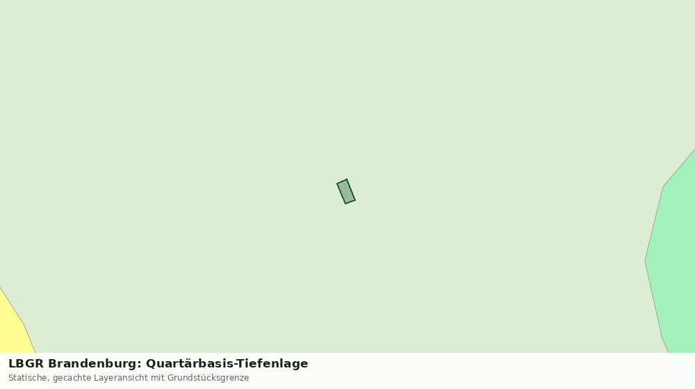 Statische Kartenansicht: LBGR Brandenburg: Quartärbasis-Tiefenlage