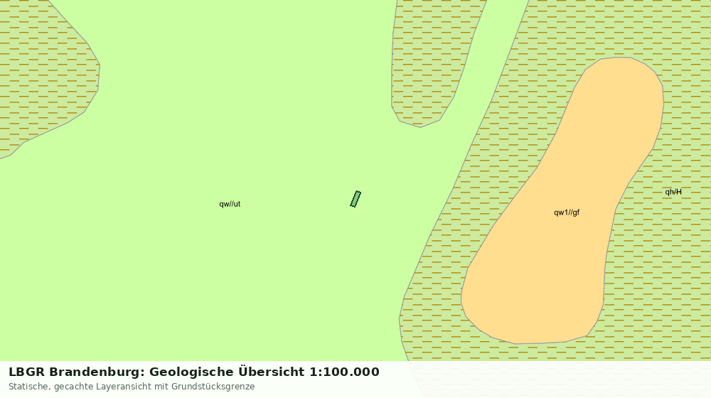 Statische Kartenansicht: LBGR Brandenburg: Geologische Übersicht 1:100.000