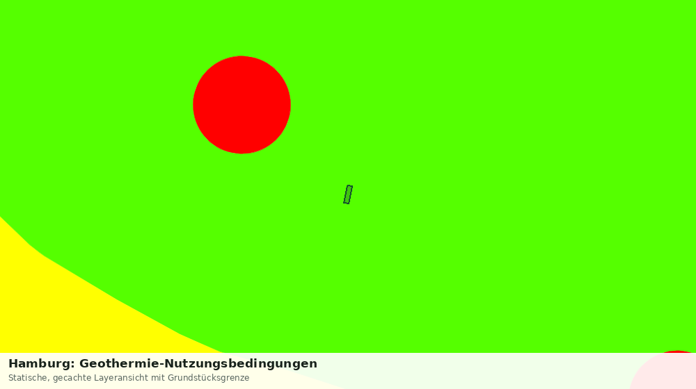 Statische Kartenansicht: Hamburg: Geothermie-Nutzungsbedingungen