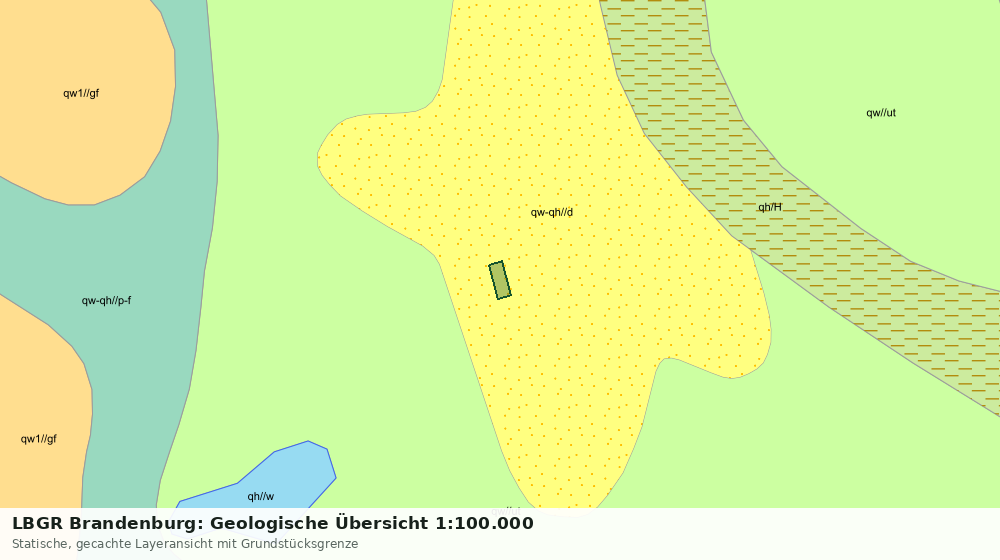 Statische Kartenansicht: LBGR Brandenburg: Geologische Übersicht 1:100.000