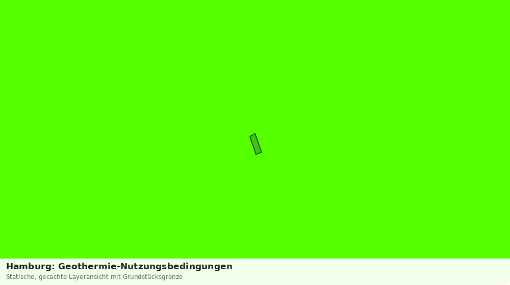 Statische Kartenansicht: Hamburg: Geothermie-Nutzungsbedingungen