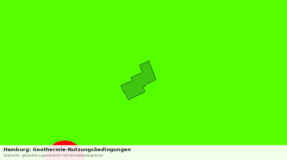 Statische Kartenansicht: Hamburg: Geothermie-Nutzungsbedingungen