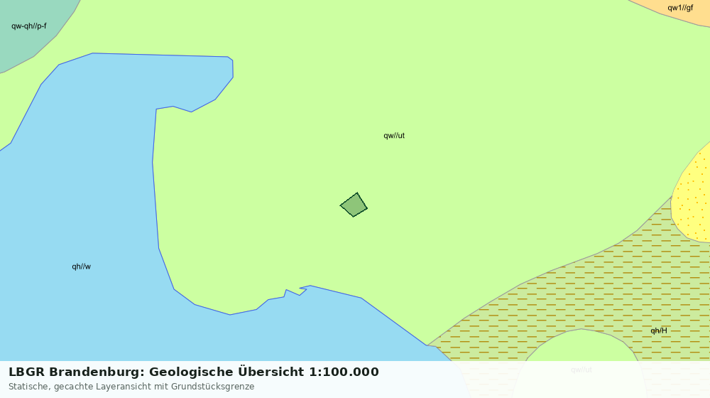 Statische Kartenansicht: LBGR Brandenburg: Geologische Übersicht 1:100.000