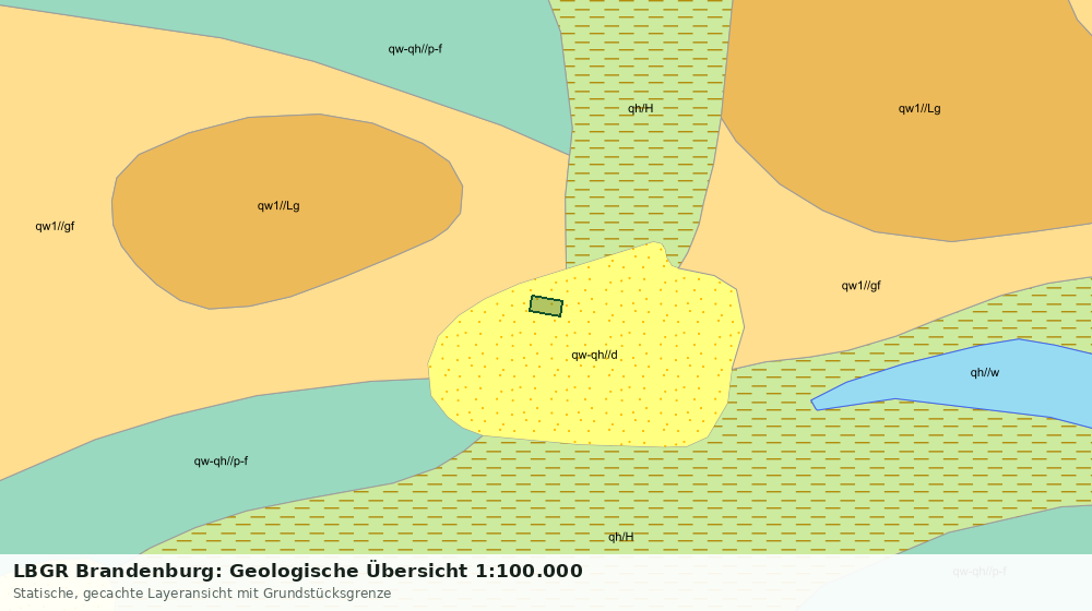Statische Kartenansicht: LBGR Brandenburg: Geologische Übersicht 1:100.000