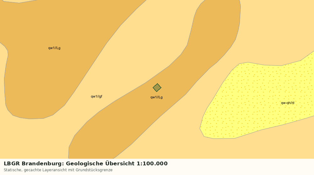 Statische Kartenansicht: LBGR Brandenburg: Geologische Übersicht 1:100.000