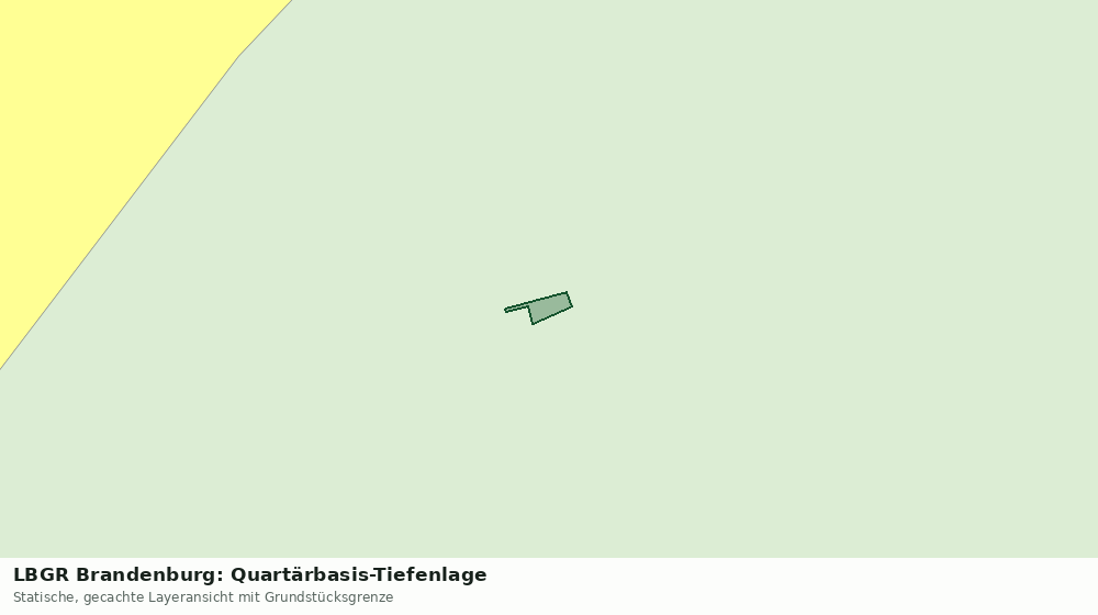 Statische Kartenansicht: LBGR Brandenburg: Quartärbasis-Tiefenlage