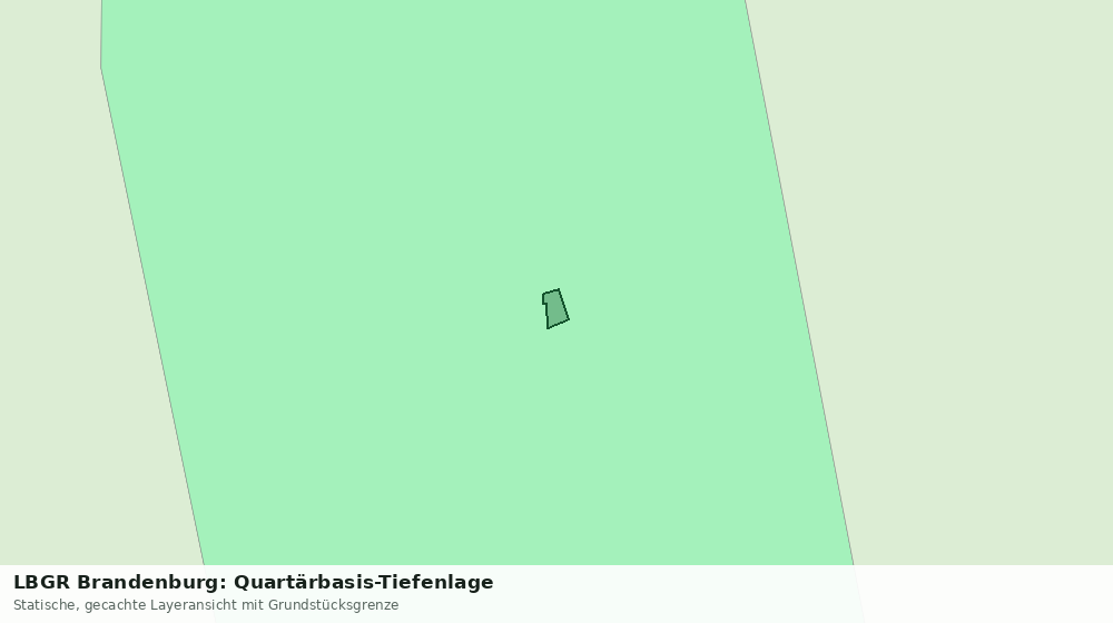 Statische Kartenansicht: LBGR Brandenburg: Quartärbasis-Tiefenlage