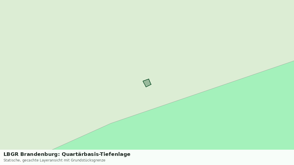 Statische Kartenansicht: LBGR Brandenburg: Quartärbasis-Tiefenlage