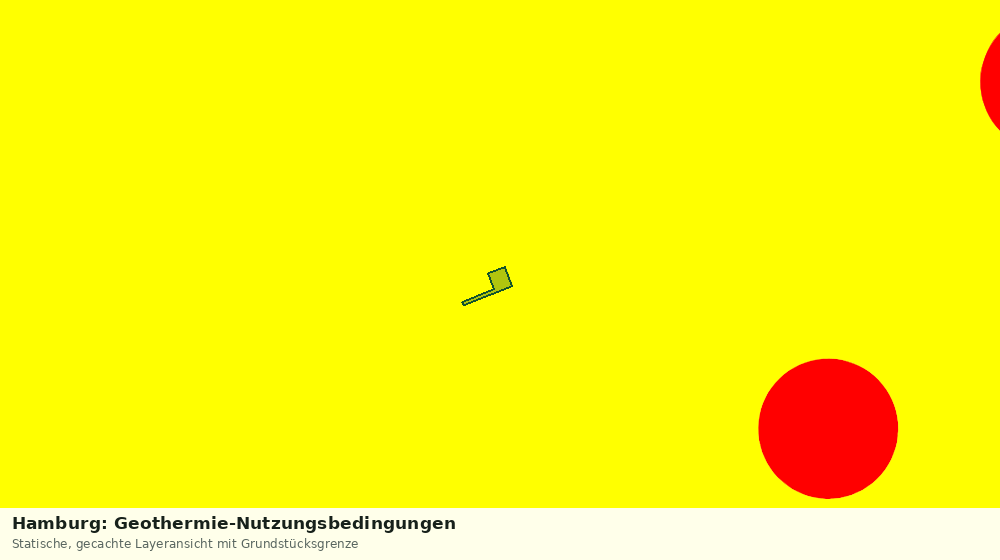 Statische Kartenansicht: Hamburg: Geothermie-Nutzungsbedingungen