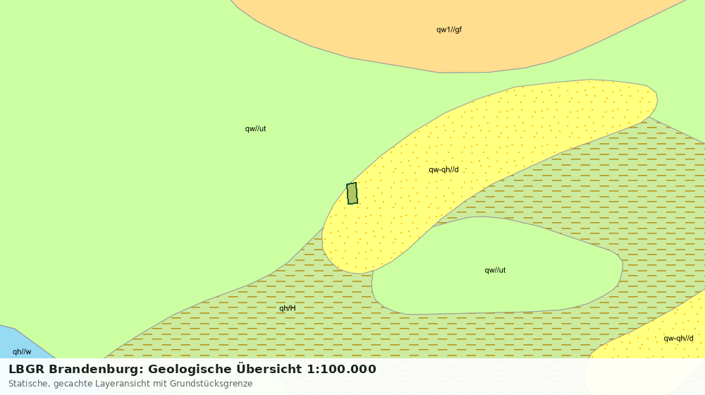 Statische Kartenansicht: LBGR Brandenburg: Geologische Übersicht 1:100.000