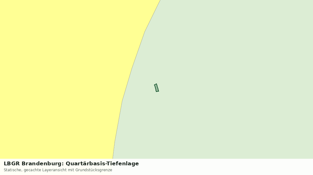 Statische Kartenansicht: LBGR Brandenburg: Quartärbasis-Tiefenlage