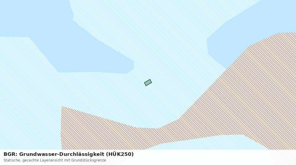 Statische Kartenansicht: BGR: Grundwasser-Durchlässigkeit (HÜK250)