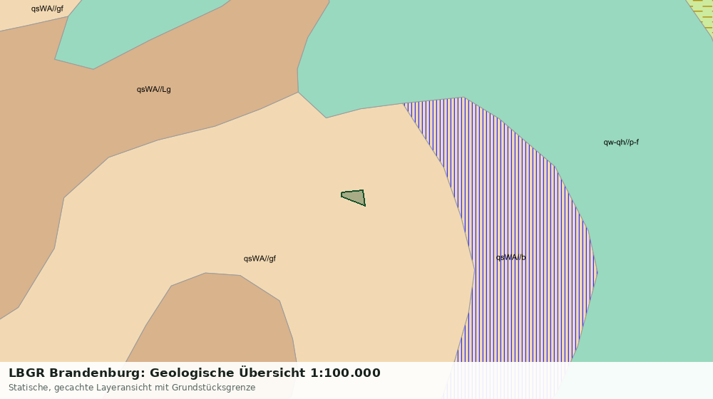 Statische Kartenansicht: LBGR Brandenburg: Geologische Übersicht 1:100.000