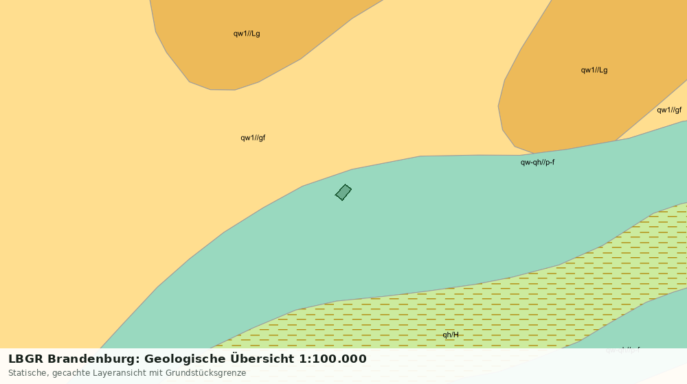 Statische Kartenansicht: LBGR Brandenburg: Geologische Übersicht 1:100.000