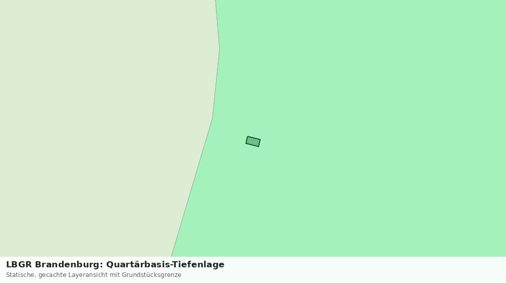 Statische Kartenansicht: LBGR Brandenburg: Quartärbasis-Tiefenlage