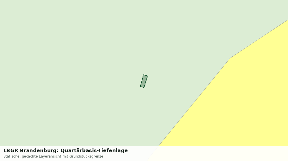 Statische Kartenansicht: LBGR Brandenburg: Quartärbasis-Tiefenlage