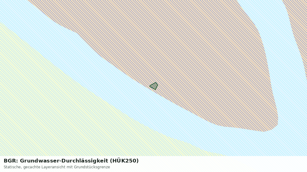 Statische Kartenansicht: BGR: Grundwasser-Durchlässigkeit (HÜK250)