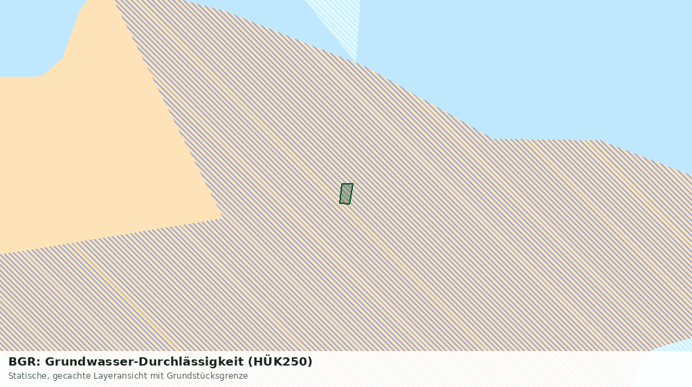 Statische Kartenansicht: BGR: Grundwasser-Durchlässigkeit (HÜK250)