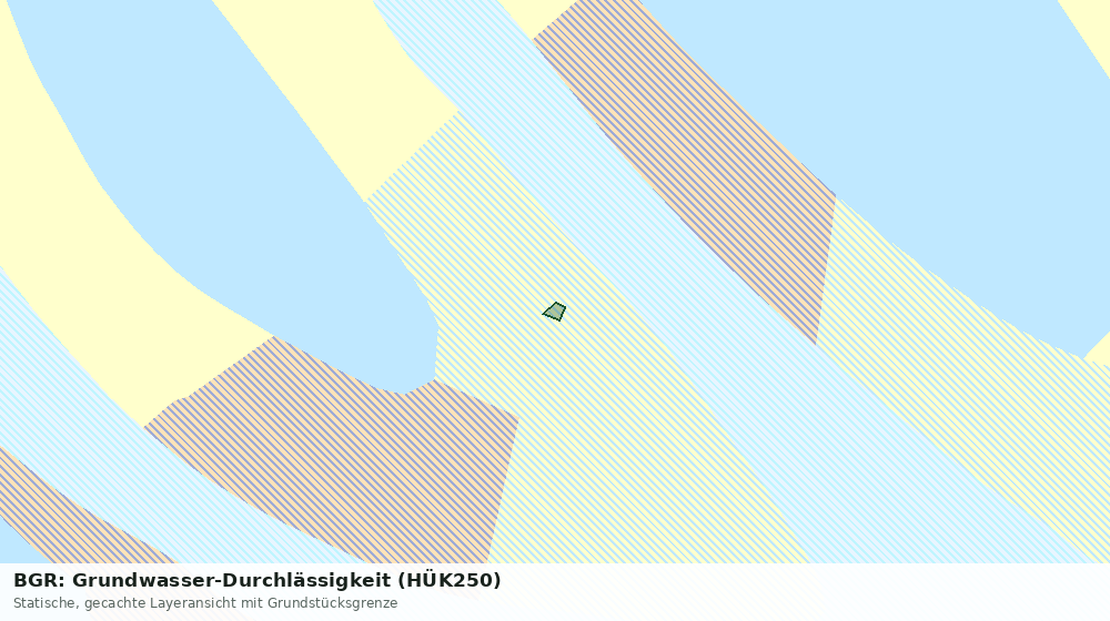Statische Kartenansicht: BGR: Grundwasser-Durchlässigkeit (HÜK250)