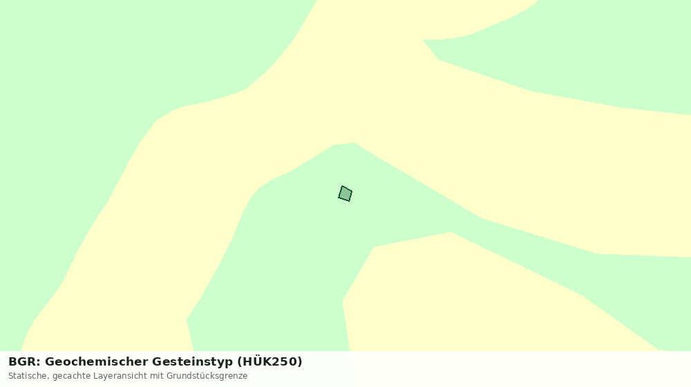 Statische Kartenansicht: BGR: Geochemischer Gesteinstyp (HÜK250)