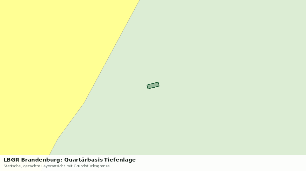 Statische Kartenansicht: LBGR Brandenburg: Quartärbasis-Tiefenlage