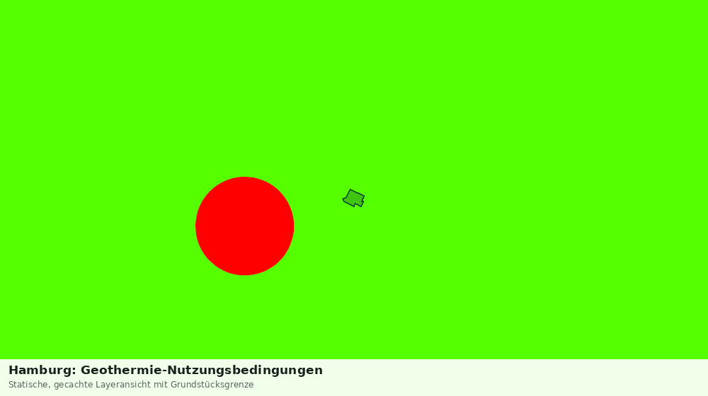 Statische Kartenansicht: Hamburg: Geothermie-Nutzungsbedingungen
