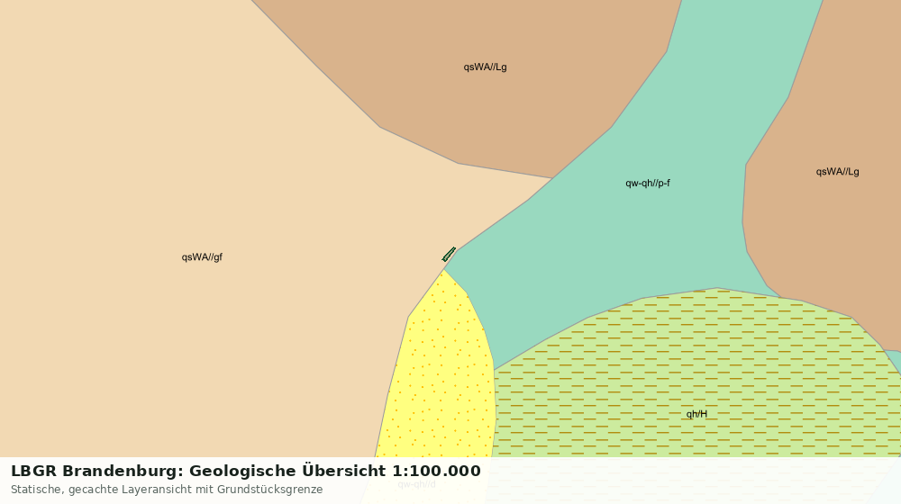 Statische Kartenansicht: LBGR Brandenburg: Geologische Übersicht 1:100.000