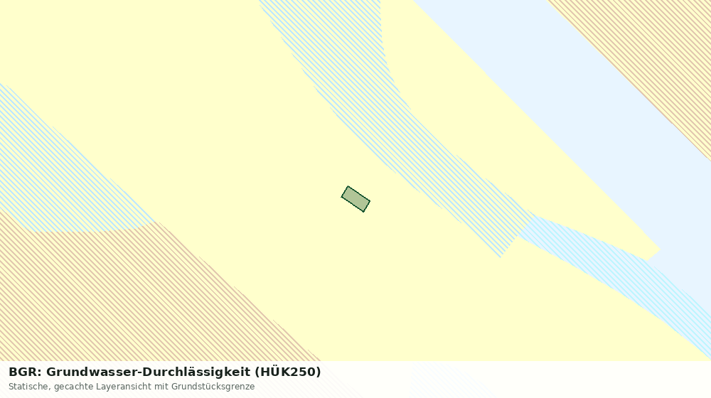 Statische Kartenansicht: BGR: Grundwasser-Durchlässigkeit (HÜK250)