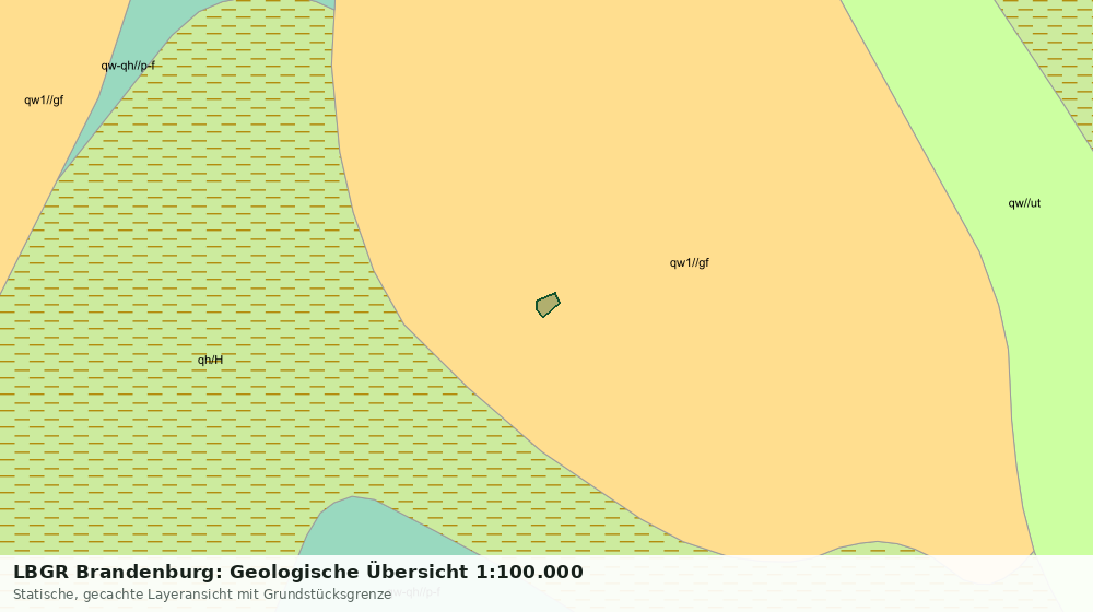 Statische Kartenansicht: LBGR Brandenburg: Geologische Übersicht 1:100.000