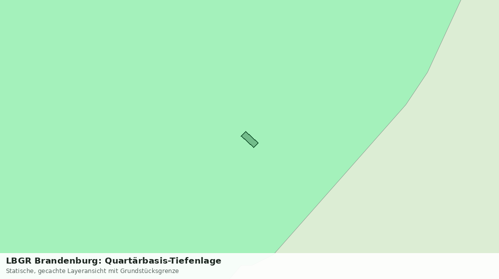 Statische Kartenansicht: LBGR Brandenburg: Quartärbasis-Tiefenlage